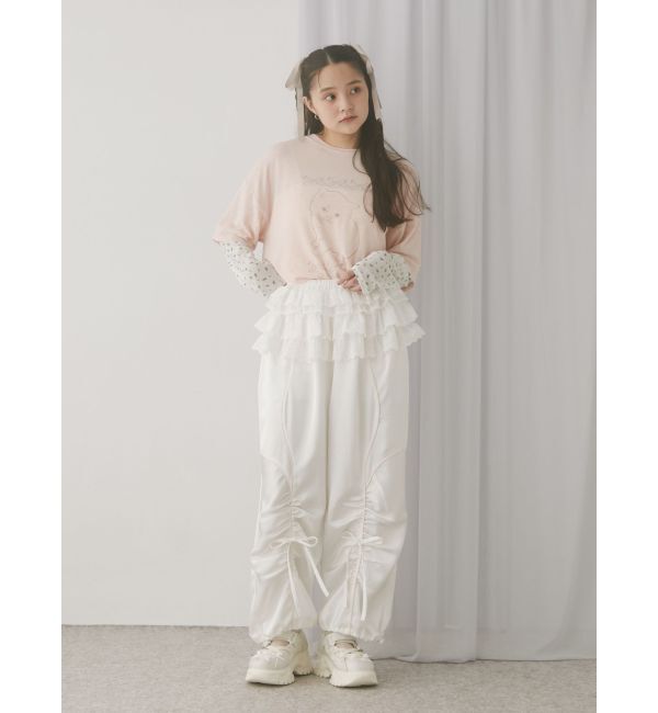 merry jenny「cat ribbonレイヤードロンT」|Tシャツ・カットソー|