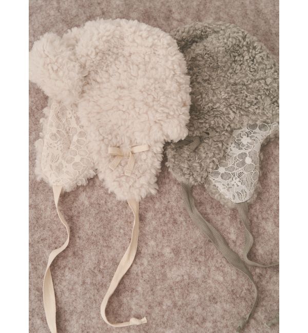 merry jenny「レースドッキングボアハット」|ハット|