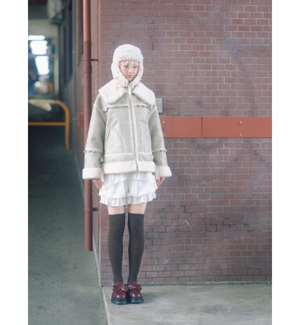 merry jenny「レースドッキングボアハット」|ハット|