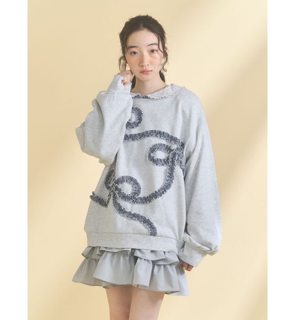 merry jenny「くるくるリボンスウェット」|スウェット・ジャージ|