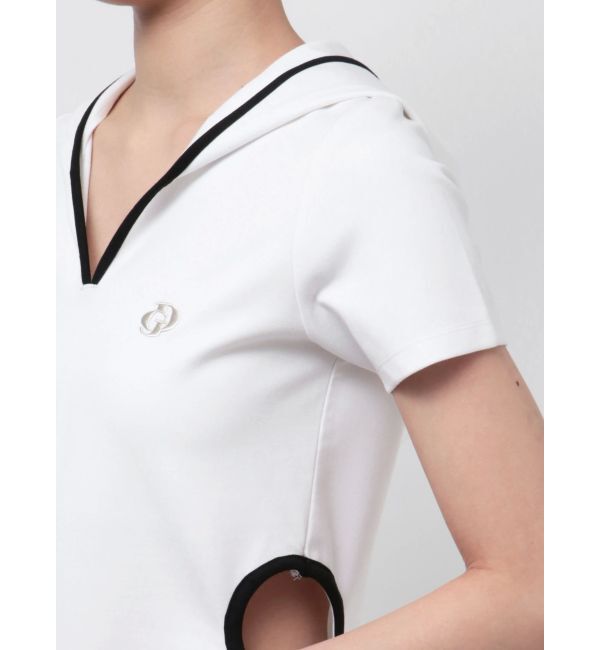 GYDA「GD SIDE OPENパーカーワンピース」|ワンピース|