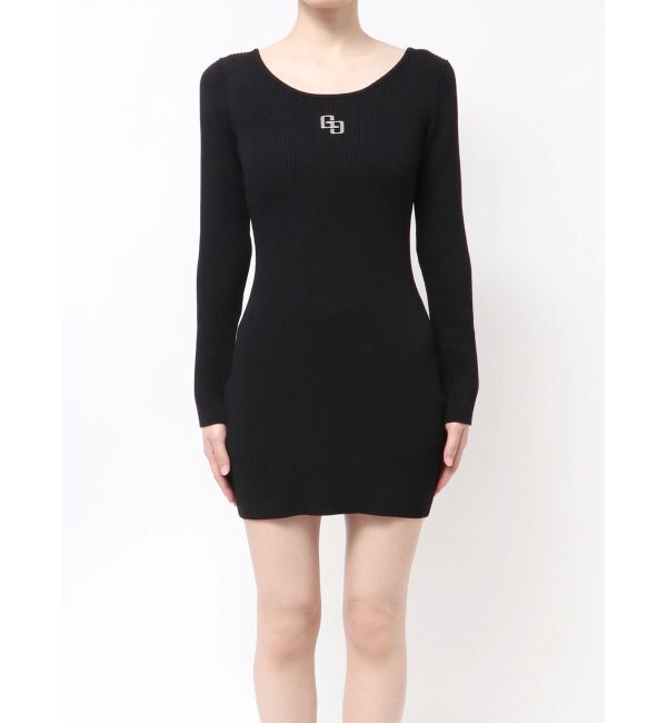 GYDA「GGプレート long sleeveニットワンピース」|ワンピース|