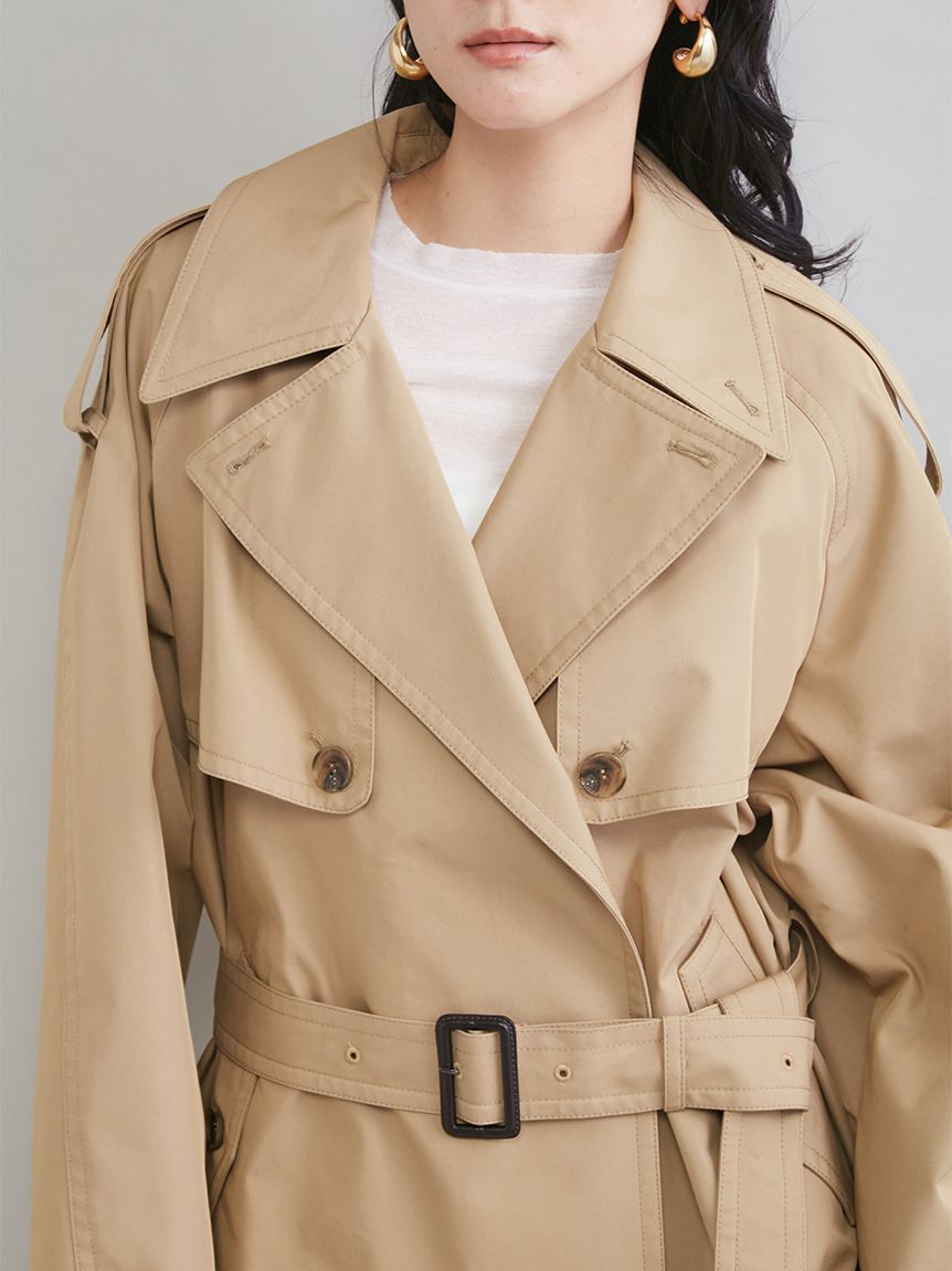 Mila Owen「ショートトレンチコート」|トレンチコート|