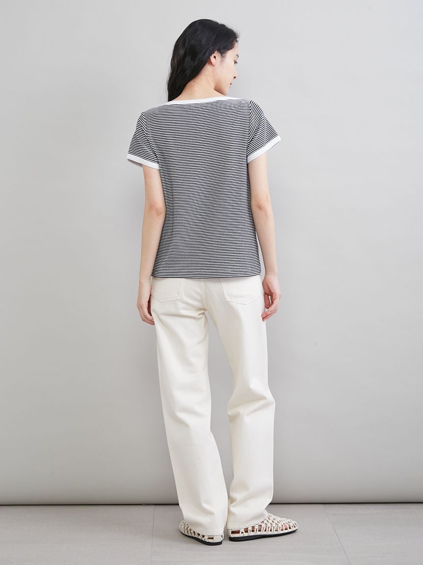 Mila Owen「ボートネックコンパクトＴシャツ」|Tシャツ・カットソー|