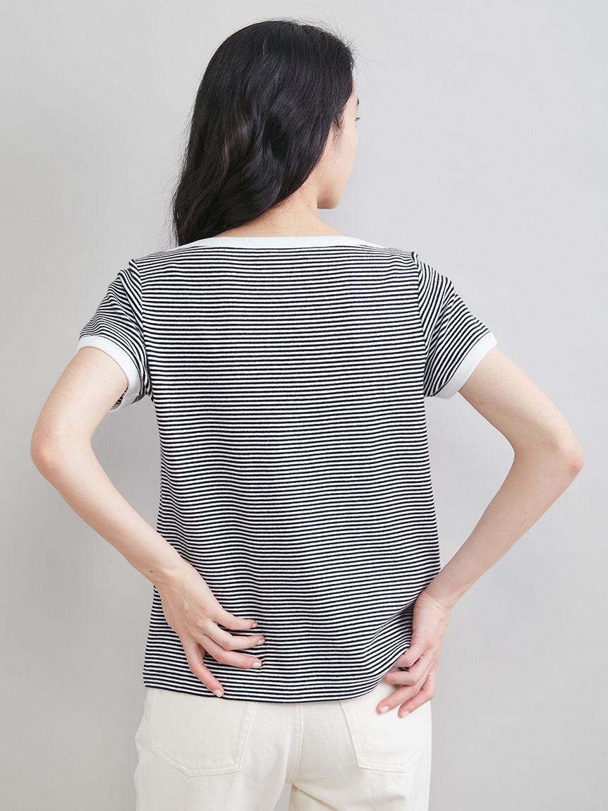 Mila Owen「ボートネックコンパクトＴシャツ」|Tシャツ・カットソー|