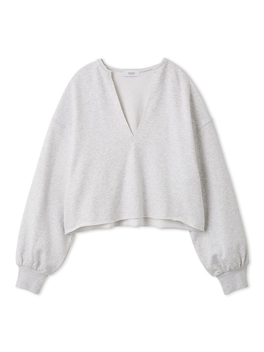 emmi atelier「Vネックスウェットプルオーバー【セットアップ対応】」|Tシャツ・カットソー|