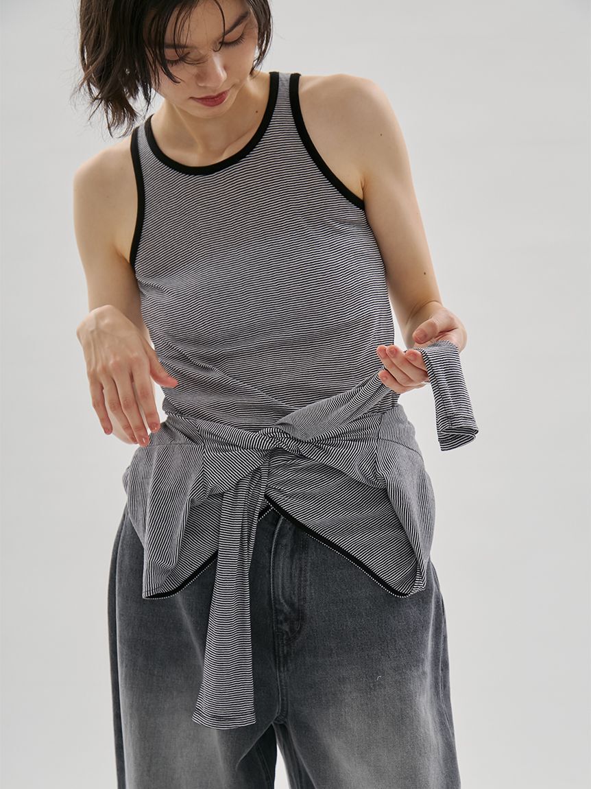 emmi atelier「レイヤードライクカットソー/接触冷感」|Tシャツ・カットソー|