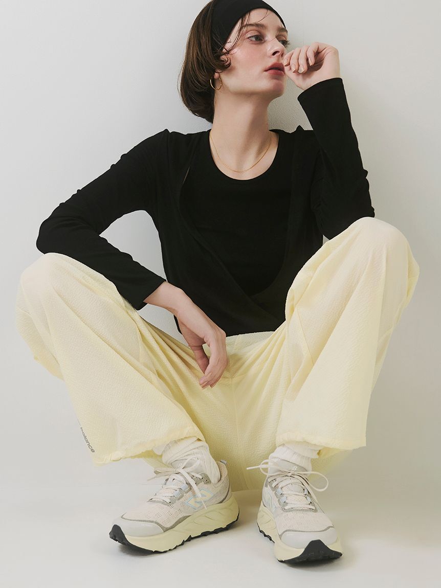 emmi atelier「レイヤードライクカットソー/接触冷感」|Tシャツ・カットソー|