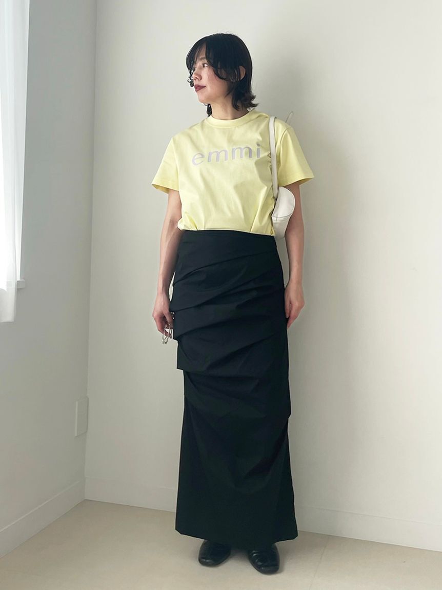 emmi atelier「【ONLINE限定カラーあり】eco emmiロゴTシャツ/UVカット」|Tシャツ・カットソー|