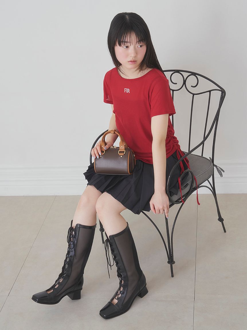 FURFUR「リボンカシメミニボストンバッグ」|ボストンバッグ|