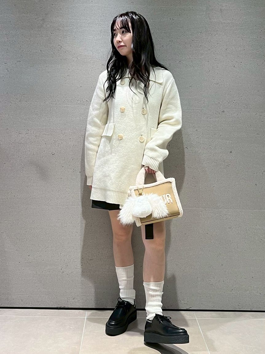 FURFUR「【WEB・一部店舗限定カラー】ムートンロゴトートバッグ」|トートバッグ|