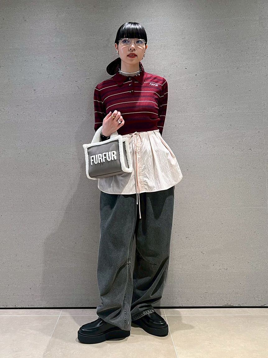 FURFUR「【WEB・一部店舗限定カラー】ムートンロゴトートバッグ」|トートバッグ|