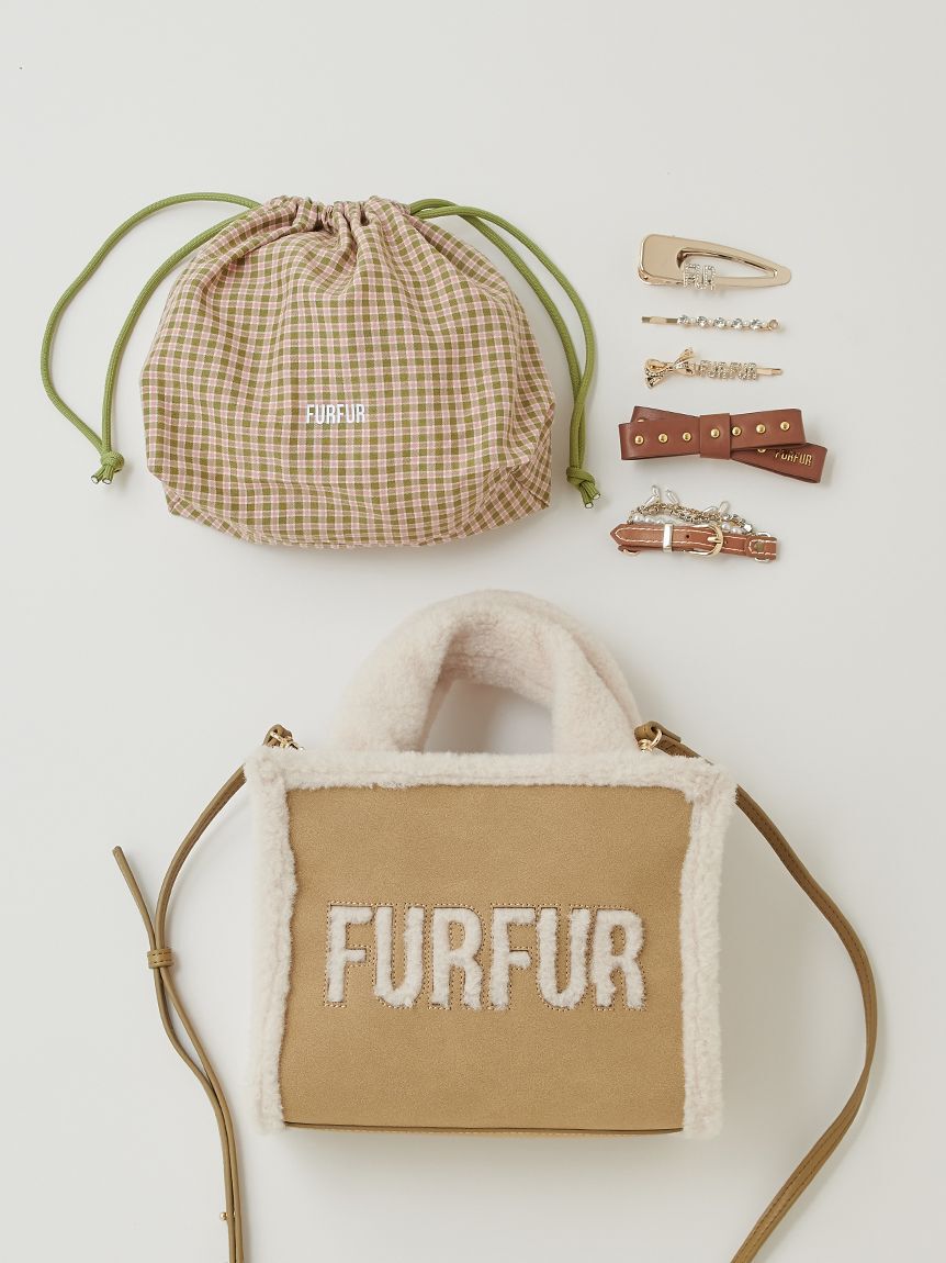 FURFUR「【WEB・一部店舗限定カラー】ムートンロゴトートバッグ」|トートバッグ|BEG