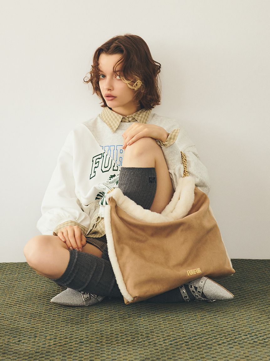 FURFUR「【WEB限定カラー】マテリアル巾着バッグ」|トートバッグ|