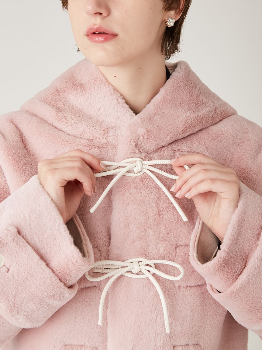 FURFUR「リボンショートダッフルコート」|ダッフルコート|