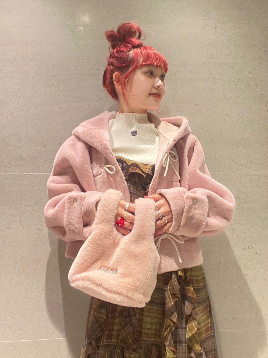 FURFUR「リボンショートダッフルコート」|ダッフルコート|