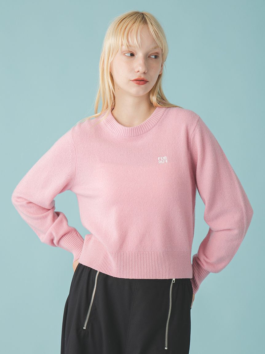 FURFUR「ロゴ刺繍クルーネックセーター」|ニット・セーター|
