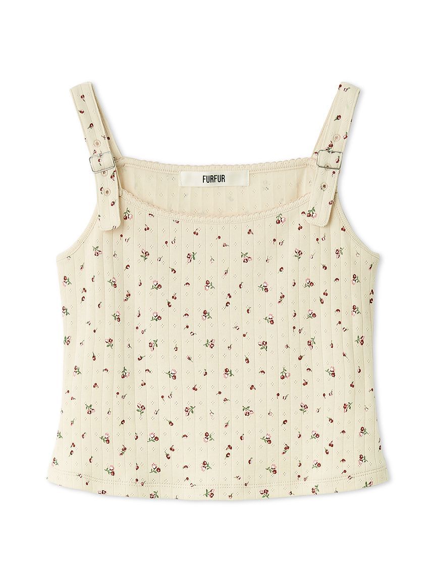 FURFUR「ミニフラワープリントタンクトップ」|タンクトップ|