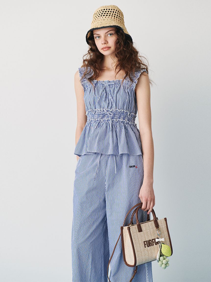 FURFUR「【WEB・一部店舗限定カラー】ギンガムチェックパジャマパンツ」|チノ|