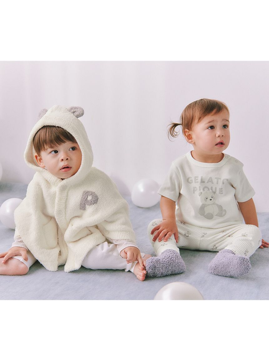 GELATO PIQUE KIDS & BABY「【限定カラーあり】【BABY】パウダーアニマルポンチョ」|その他ベビーウェア|