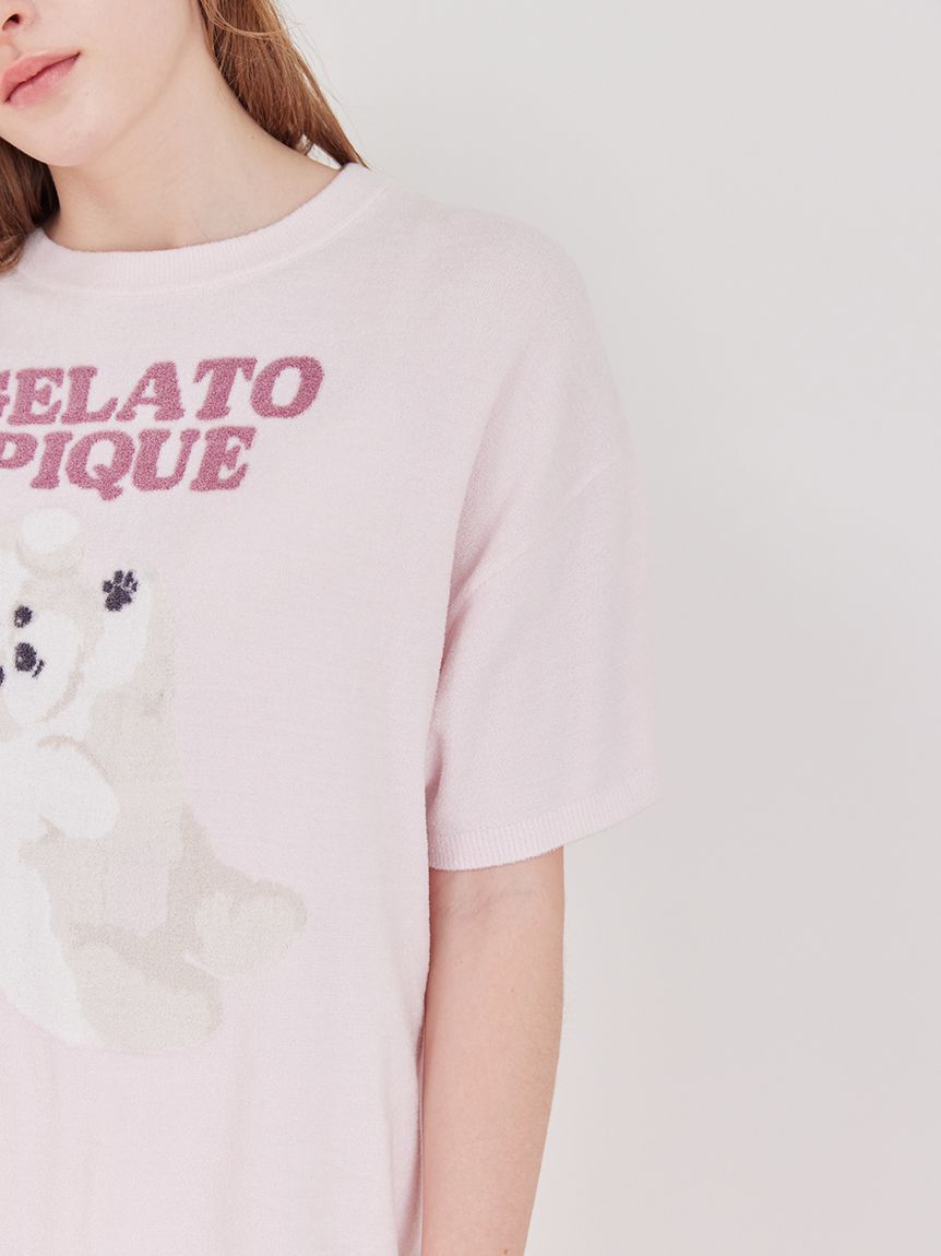 gelato pique「【ONLINE限定】ドッグジャガードプルオーバー&ショートパンツセット」|ルームウェア|