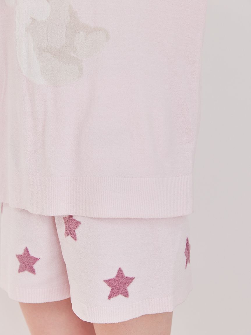 gelato pique「【ONLINE限定】ドッグジャガードプルオーバー&ショートパンツセット」|ルームウェア|