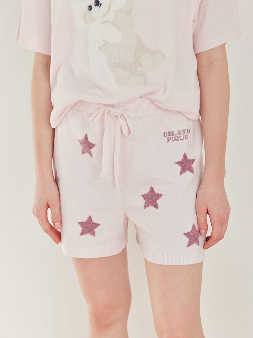 gelato pique「【ONLINE限定】ドッグジャガードプルオーバー&ショートパンツセット」|ルームウェア|