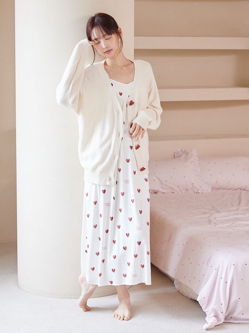 gelato pique「【接触冷感】ハート柄カップインワンピース」|ルームウェア|