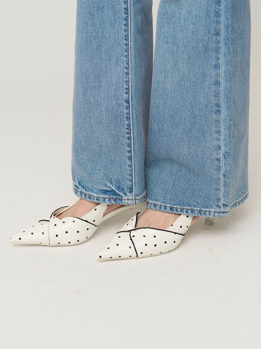 SNIDEL「ツイストリボンパンプス」|パンプス|