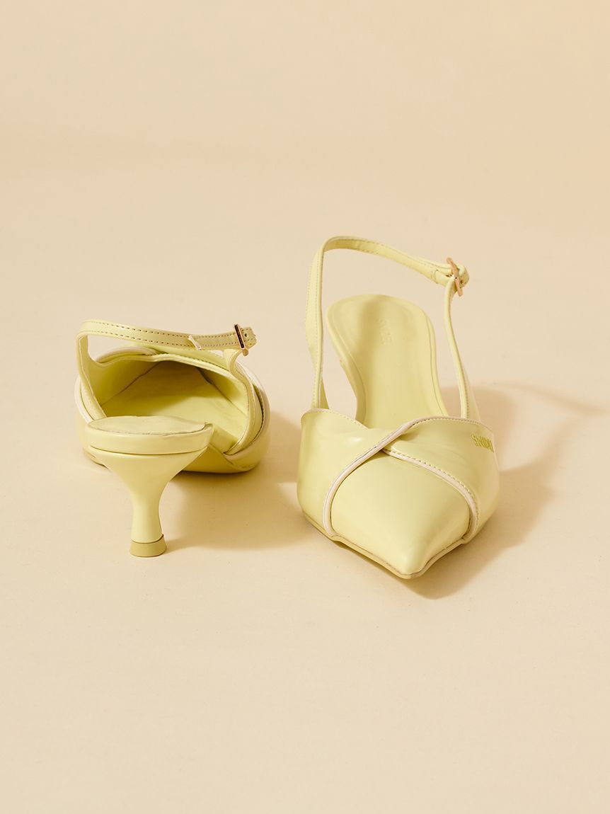 SNIDEL「ツイストリボンパンプス」|パンプス|YEL