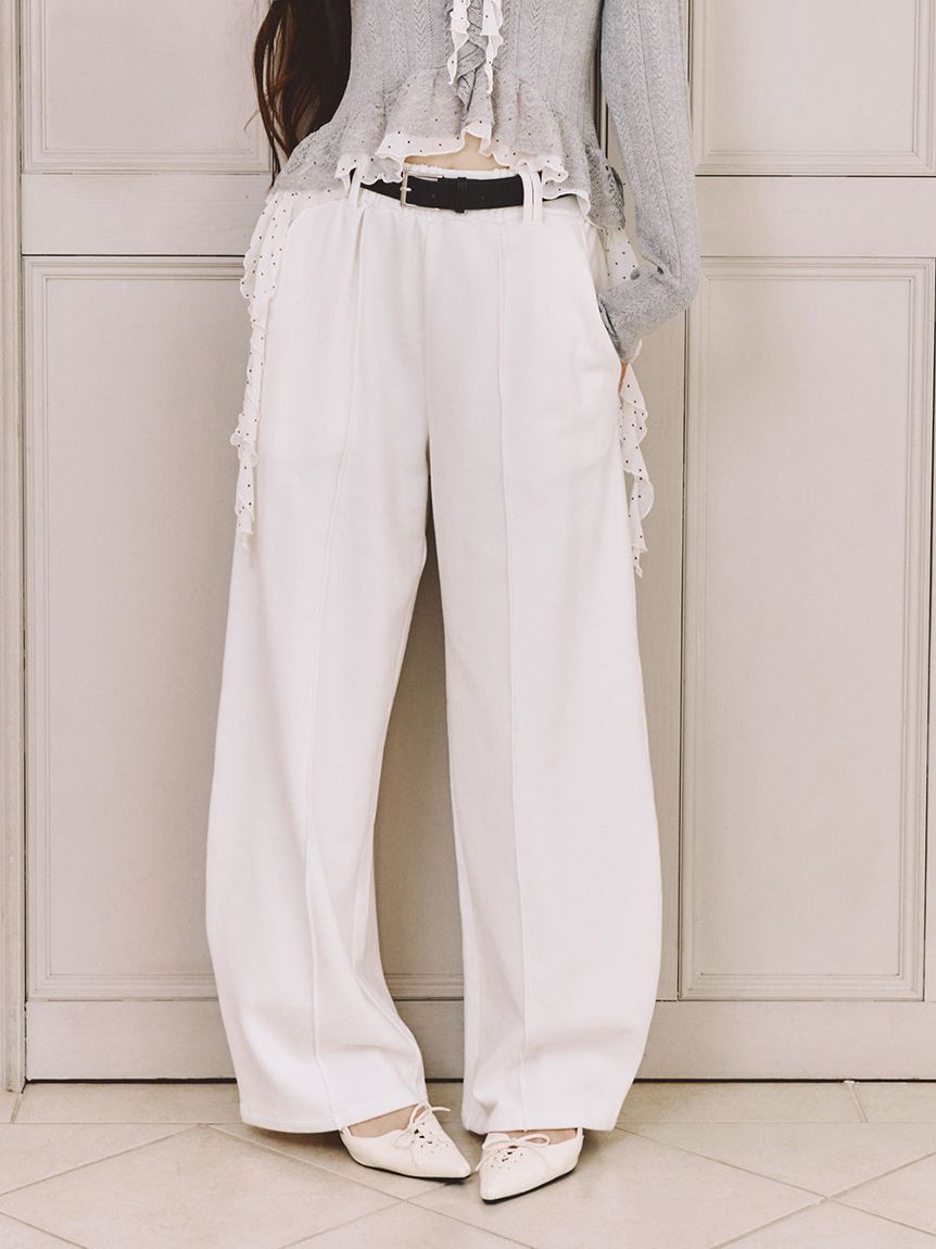 LILY BROWN「【WEB限定00サイズ】ベルト付きスウェットパンツ」|チノ|