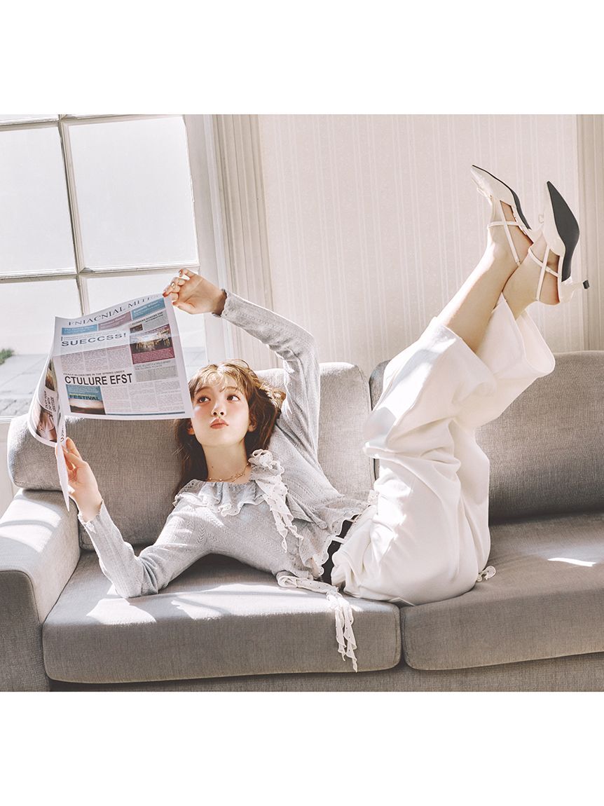 LILY BROWN「【WEB限定00サイズ】ベルト付きスウェットパンツ」|チノ|