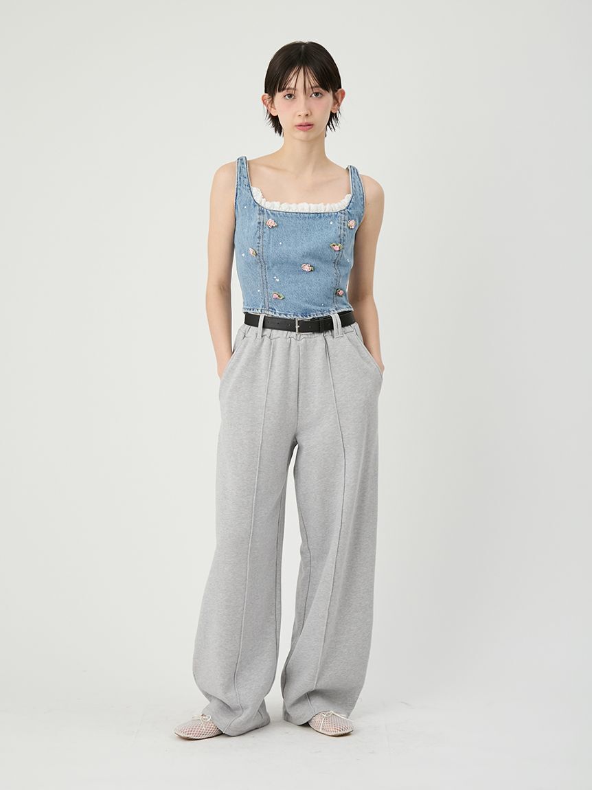 LILY BROWN「【WEB限定00サイズ】ベルト付きスウェットパンツ」|チノ|