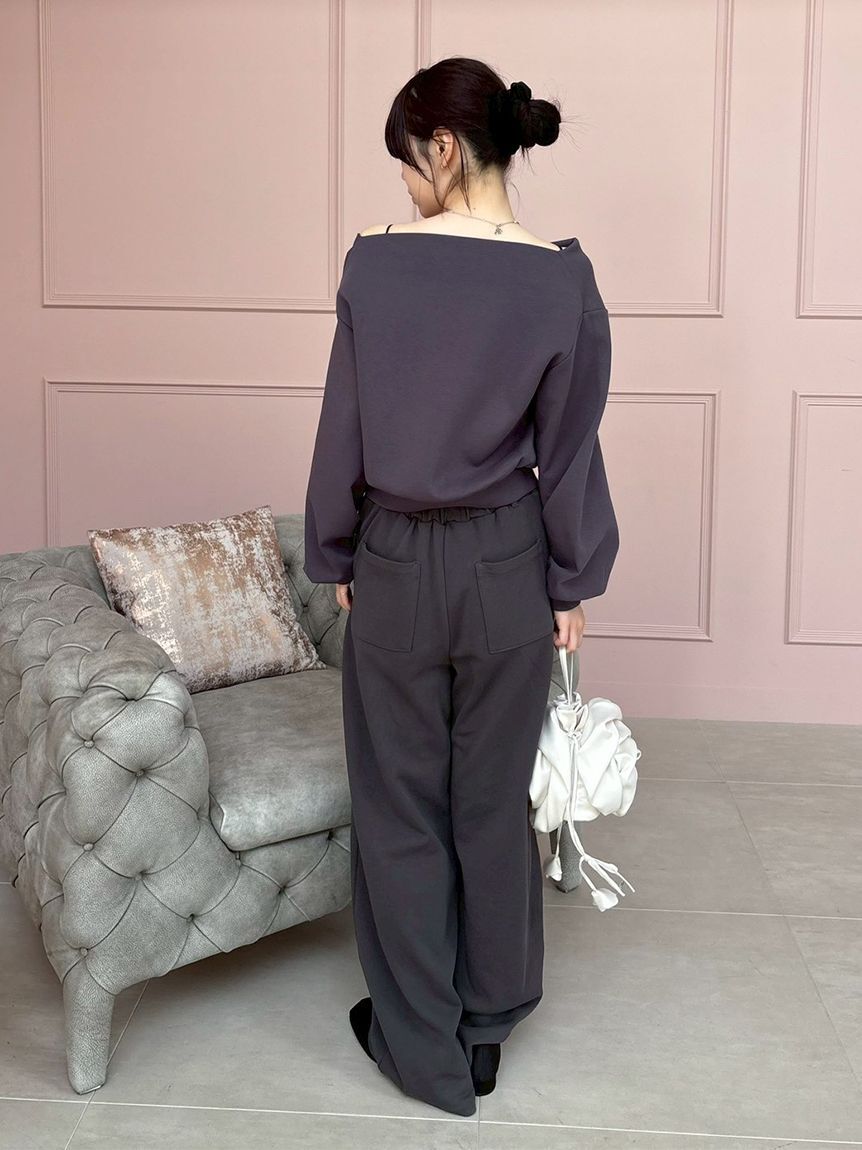 LILY BROWN「【WEB限定00サイズ】ベルト付きスウェットパンツ」|チノ|