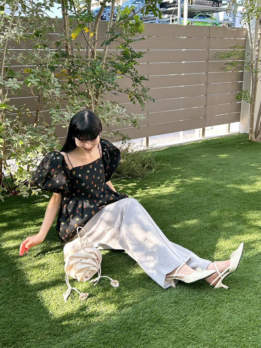 LILY BROWN「【WEB限定00サイズ】ベルト付きスウェットパンツ」|チノ|