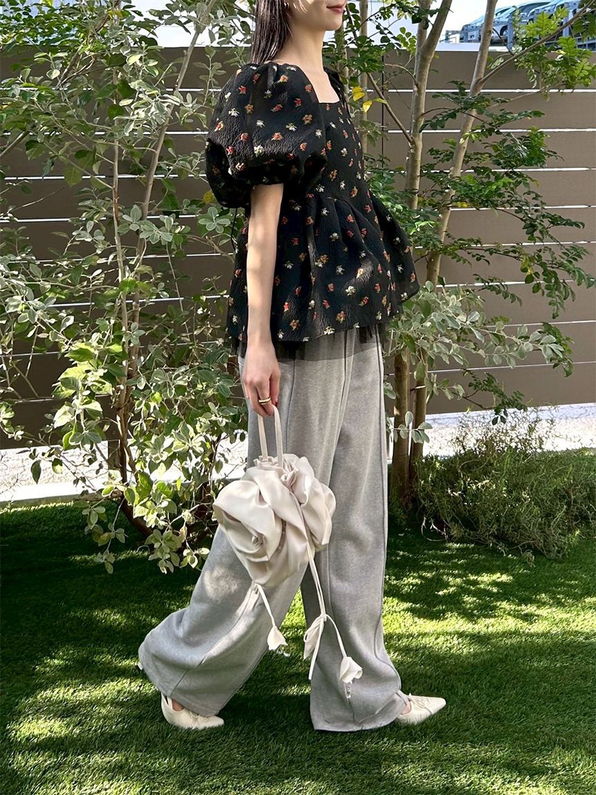 LILY BROWN「【WEB限定00サイズ】ベルト付きスウェットパンツ」|チノ|