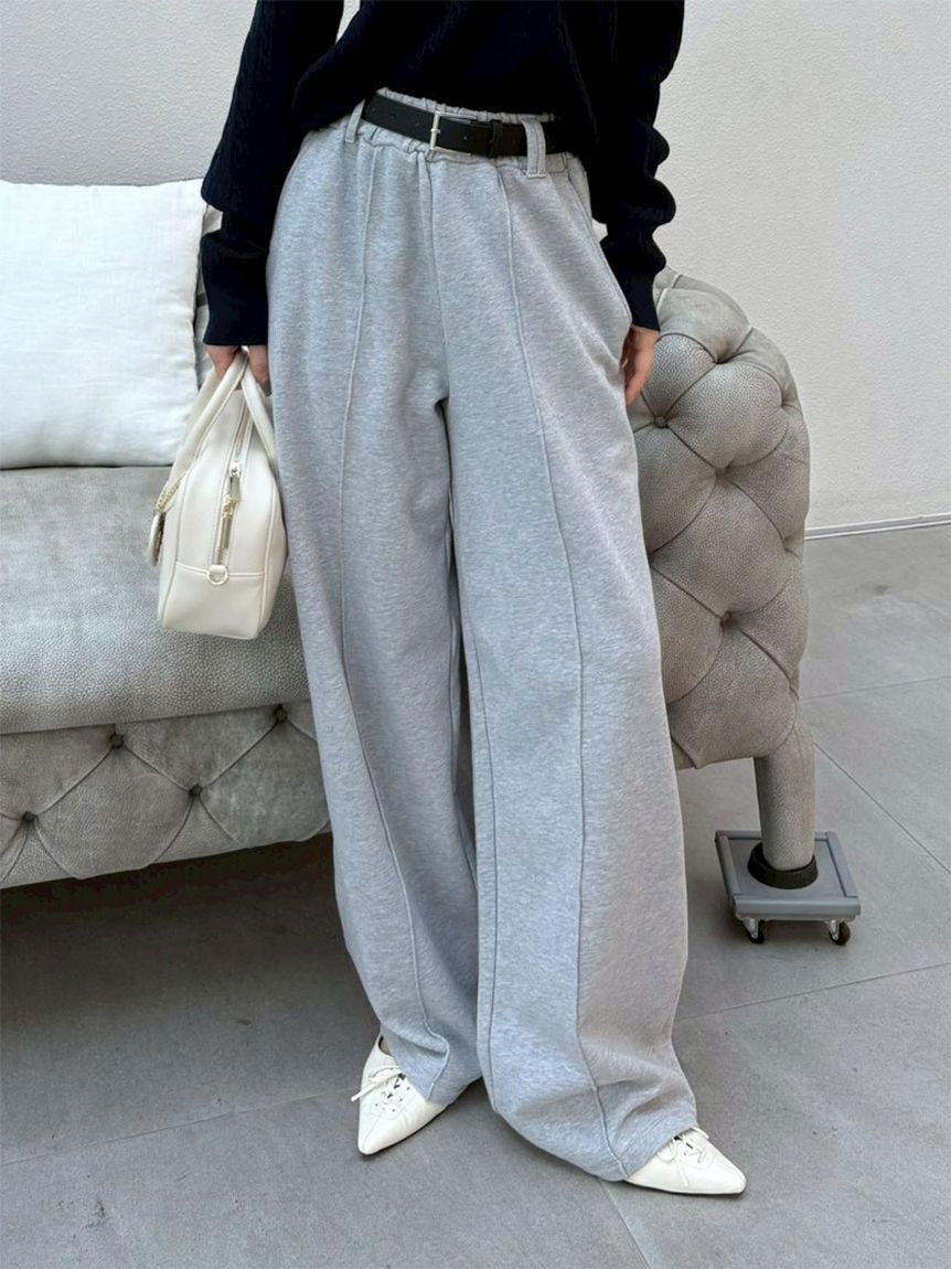 LILY BROWN「【WEB限定00サイズ】ベルト付きスウェットパンツ」|チノ|