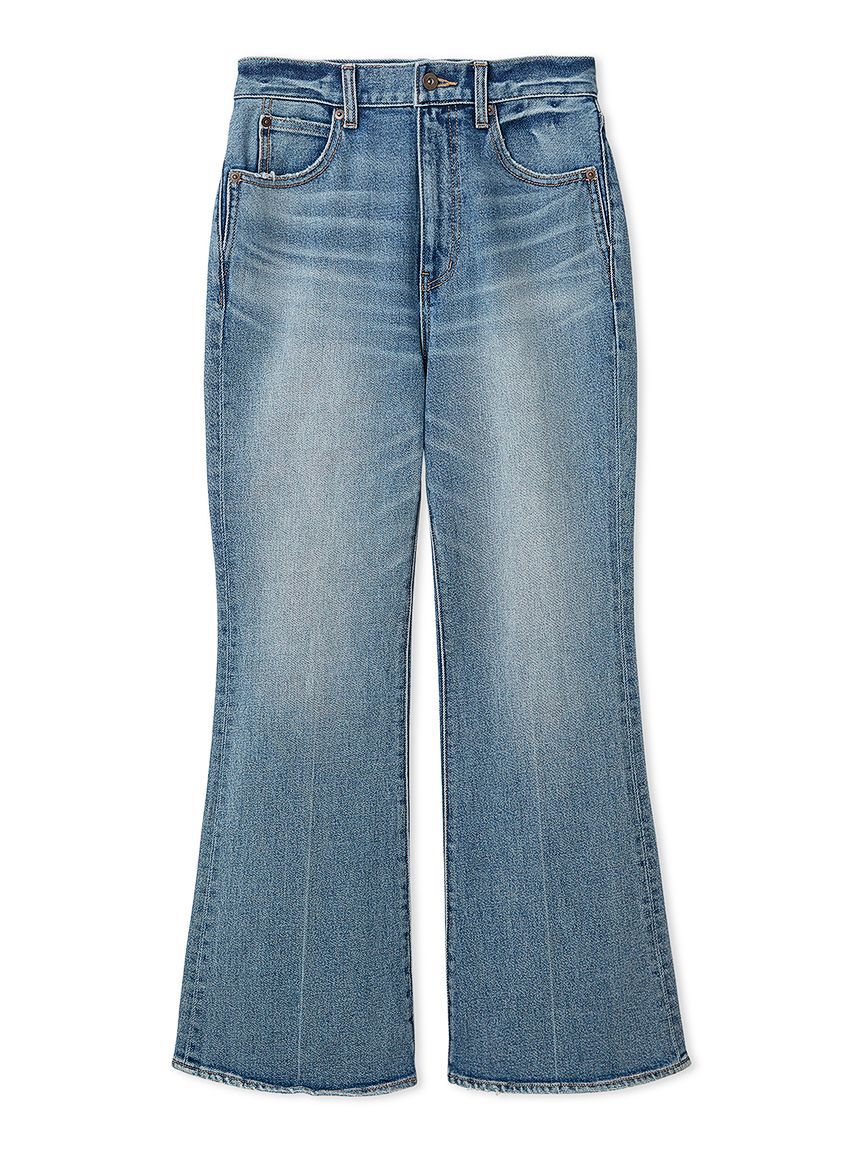 LILY BROWN「【WEB限定00サイズ】ストレッチセミフレアデニムパンツ」|デニム|