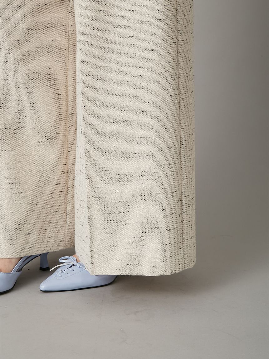 LILY BROWN「オーナメント釦2タックパンツ」|チノ|