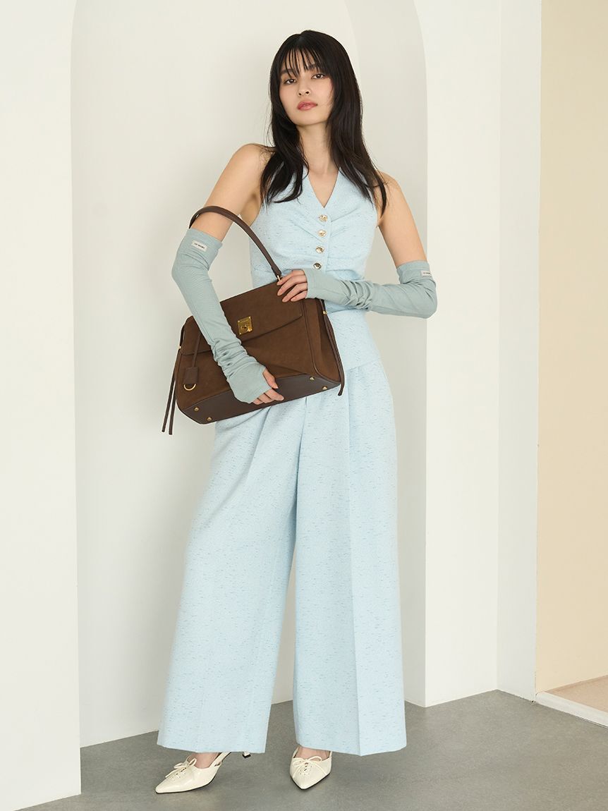 LILY BROWN「オーナメント釦2タックパンツ」|チノ|BLU