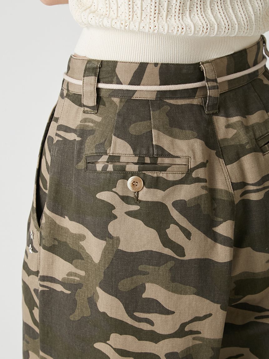 LILY BROWN「2タックワイドパンツ」|チノ|