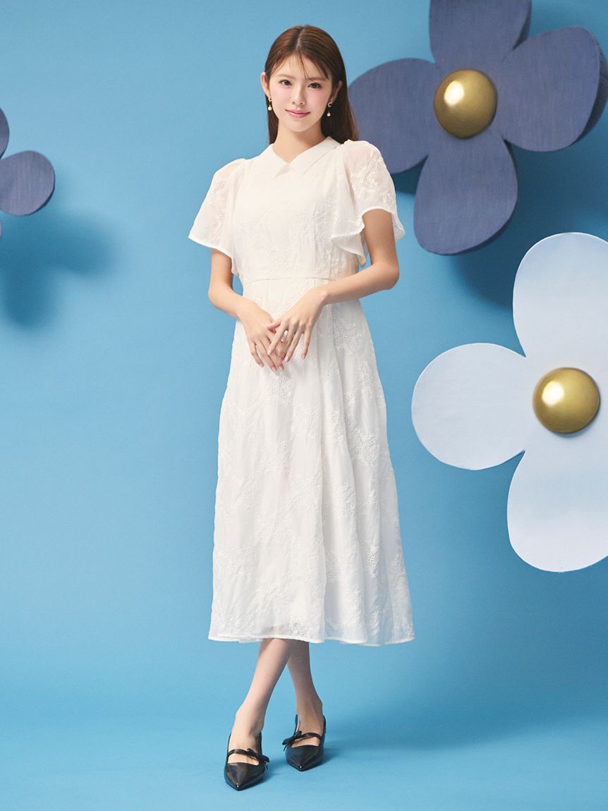 CELFORD「フラワーエンブロイダリーワンピース」|ワンピース|