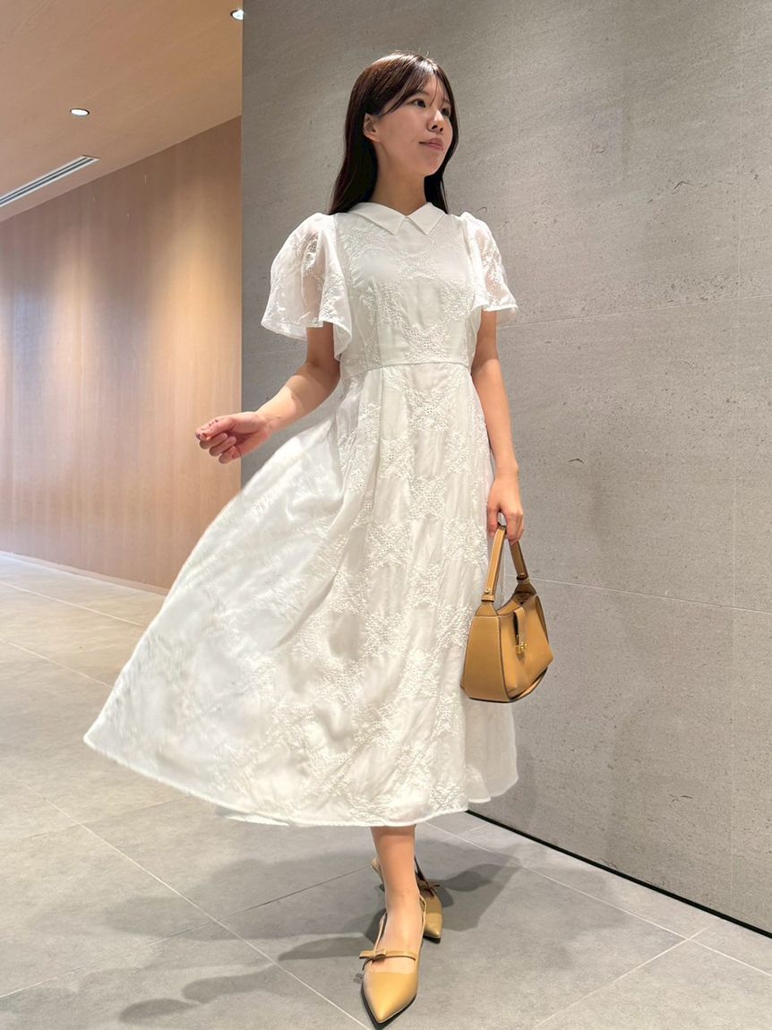 CELFORD「フラワーエンブロイダリーワンピース」|ワンピース|