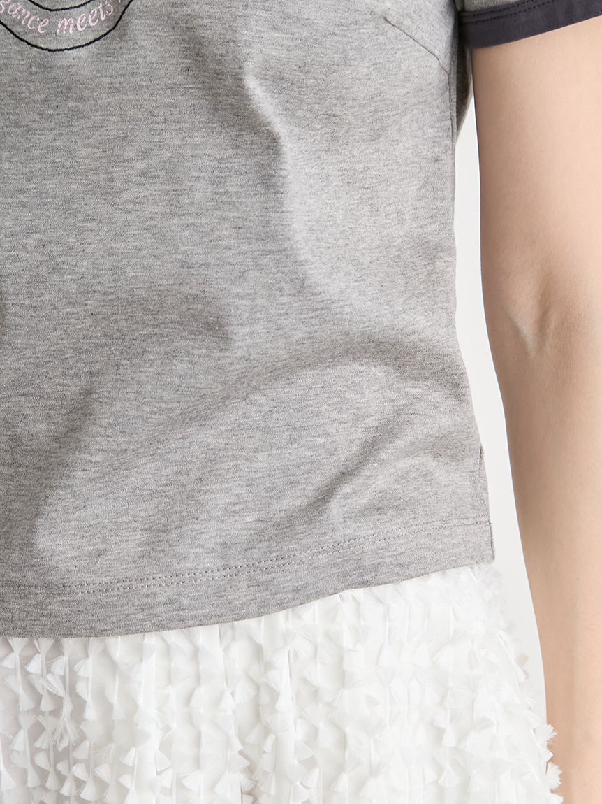 CELFORD「【洗える】カレッジロゴリンガーTシャツ」|Tシャツ・カットソー|