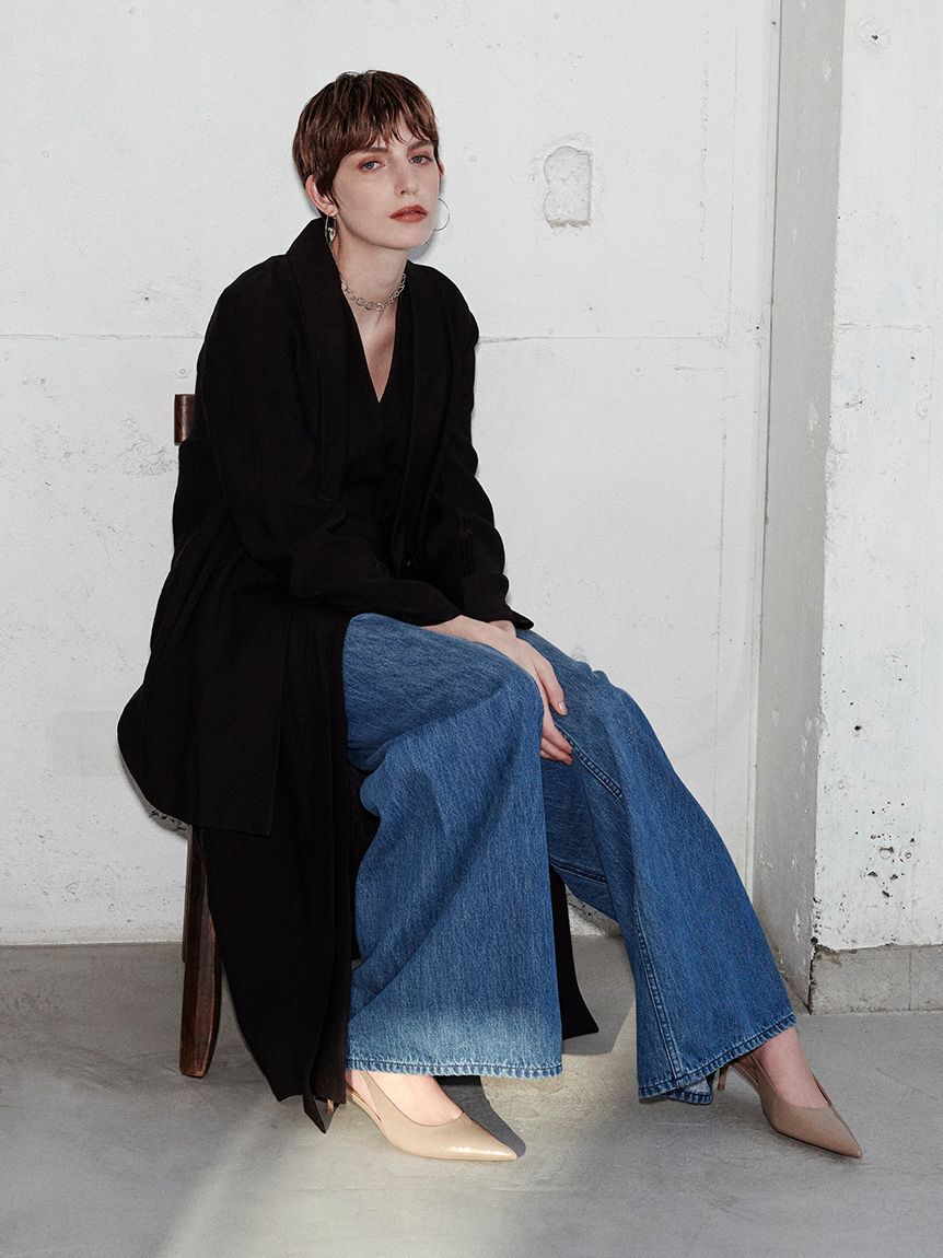 styling/「【セットアップ対応】バックサテンジレワンピース」|ワンピース|