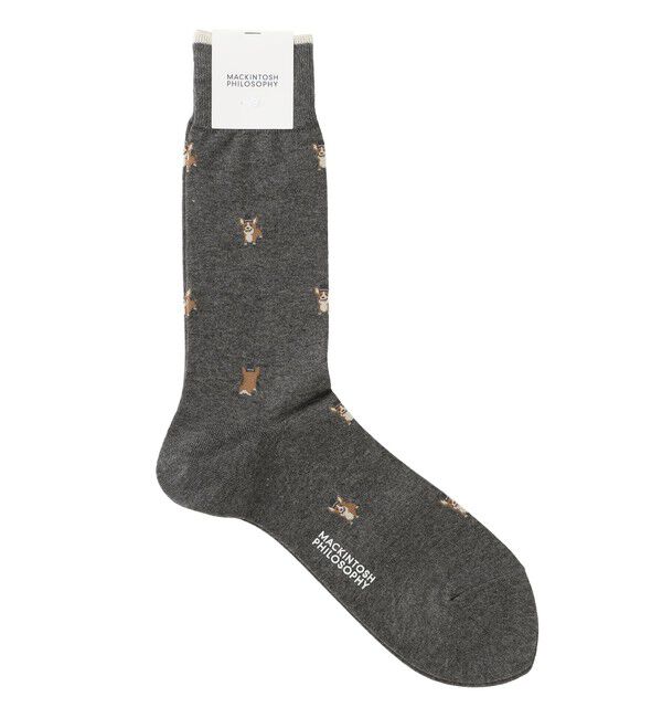 MACKINTOSH PHILOSOPHY「コーギー カジュアルソックス」|ソックス|グレー