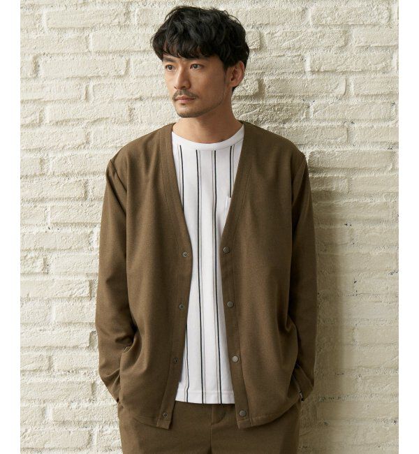 ikka「【イージーケア／シワ軽減】LANATEC アムンゼンカーディガン【セットアップ対応】」|シャツ・ブラウス|