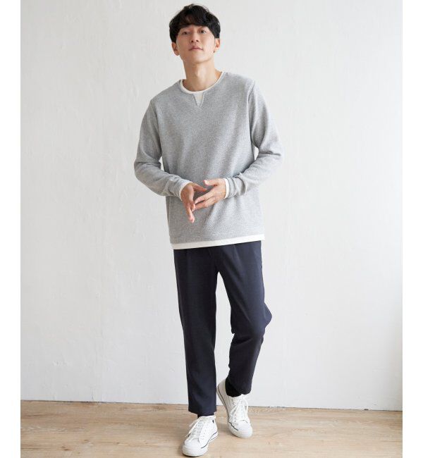 ikka「【セットアップ対応】イージーケアリネンライクアンクルパンツ」|その他|