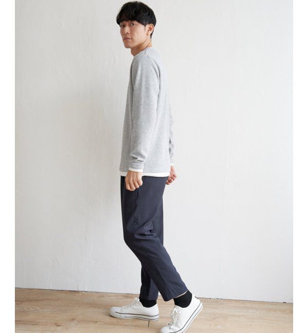 ikka「【セットアップ対応】イージーケアリネンライクアンクルパンツ」|その他|