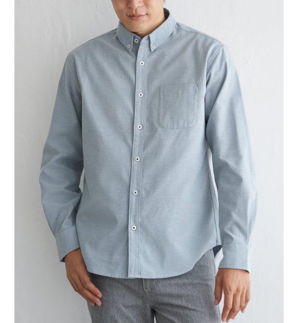 ikka「【吸水速乾】イージーケアオックスボタンダウンシャツ」|シャツ・ブラウス|